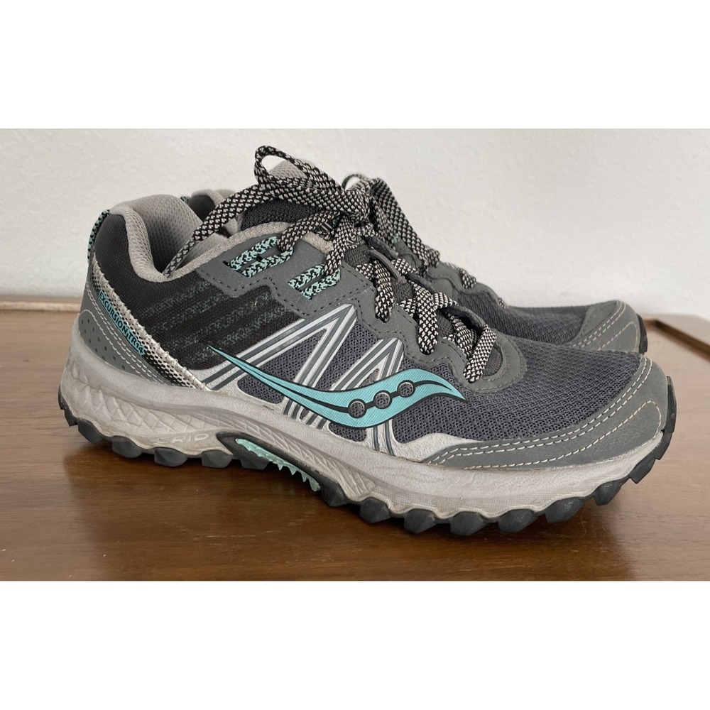 Saucony Women's Excursion TR14 Sneaker Sz 7.5 Gray Trail Running Shoe (S10584-3)